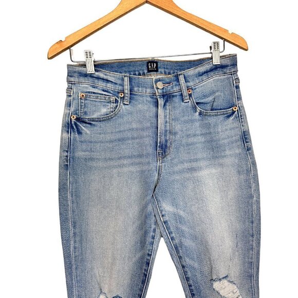 Gap True Skinny Jeans - Distressed Mid Rise, Size 6/28, Women's Denim - Picture 4 of 7